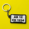 Custom Number Plate NFC Keychain