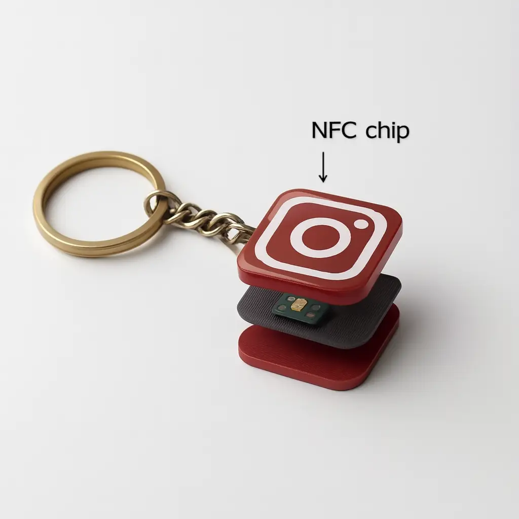 nfc insta keychain