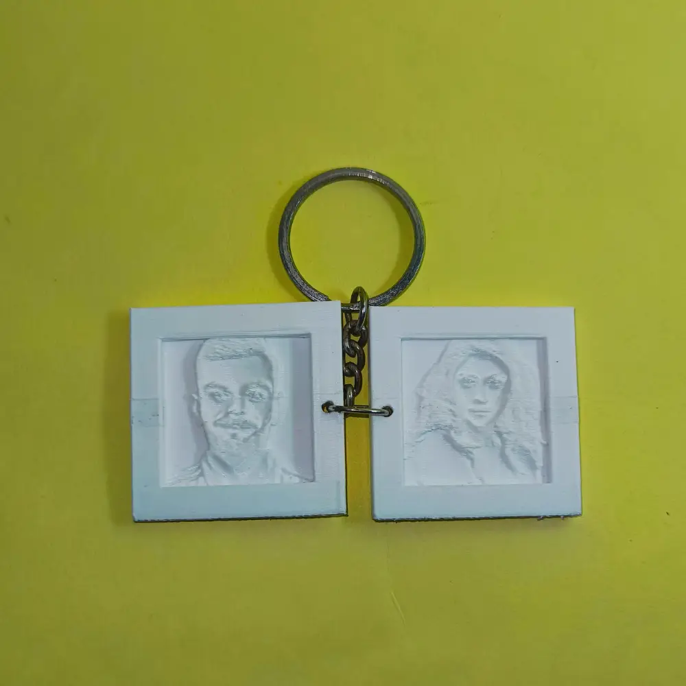 3d printed lithophane keychain customize