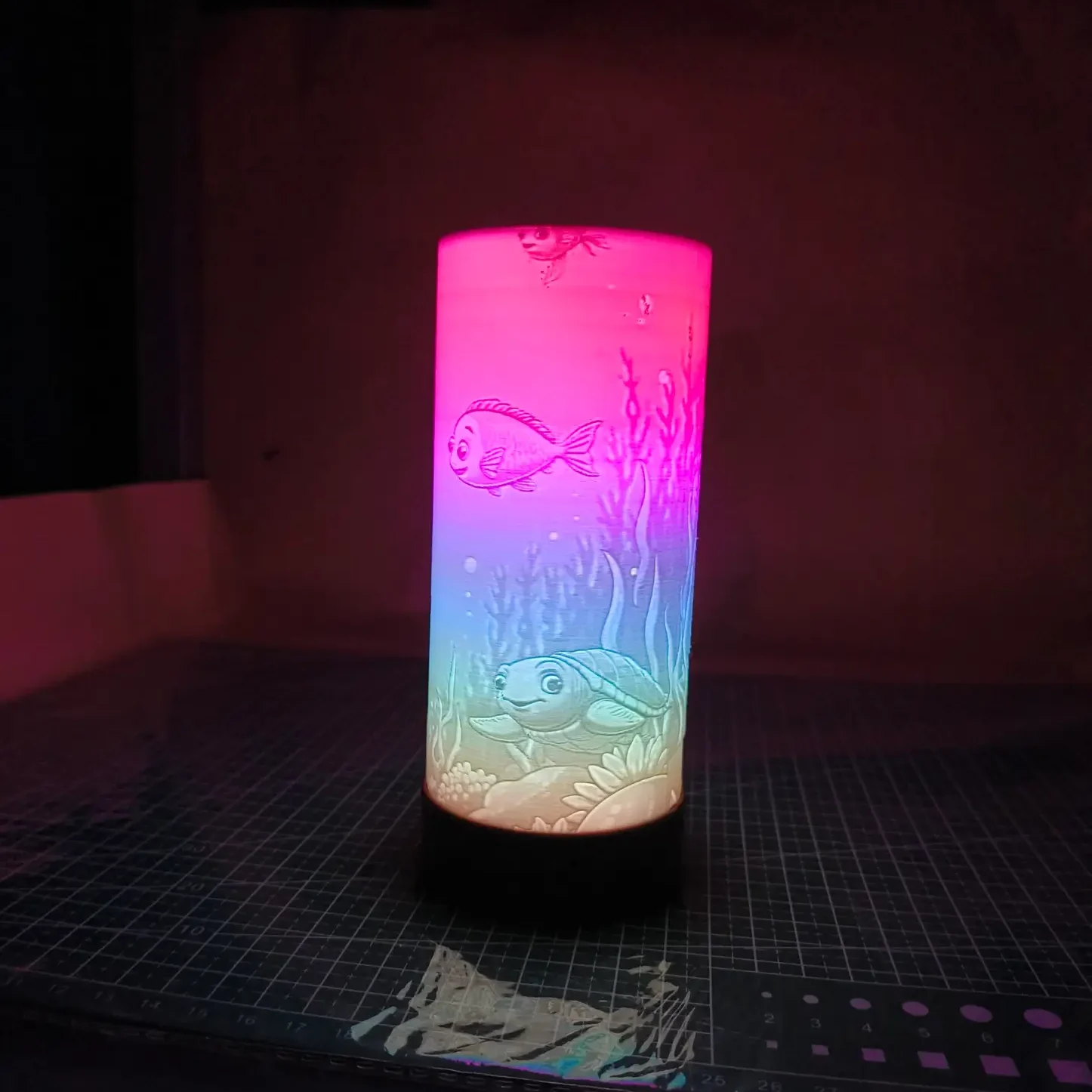 smart rgb lamp with app control | table lamp | wireless rechargeable