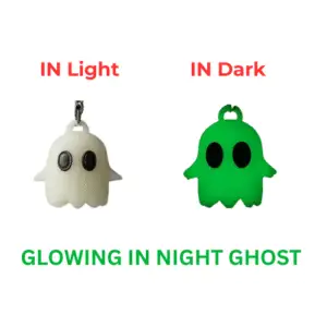 glow in the dark ghost keychain