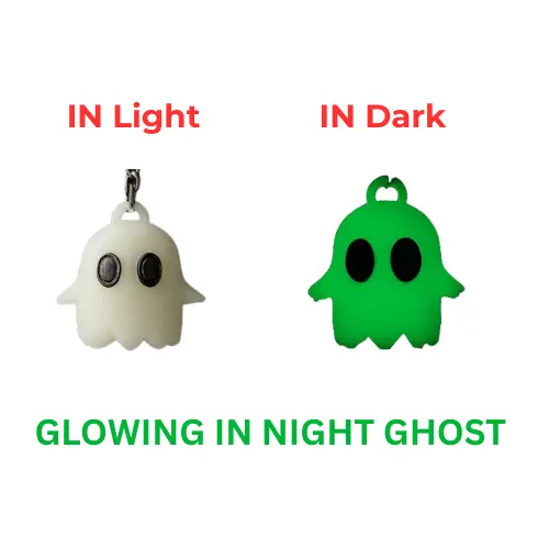 glow in the dark ghost keychain
