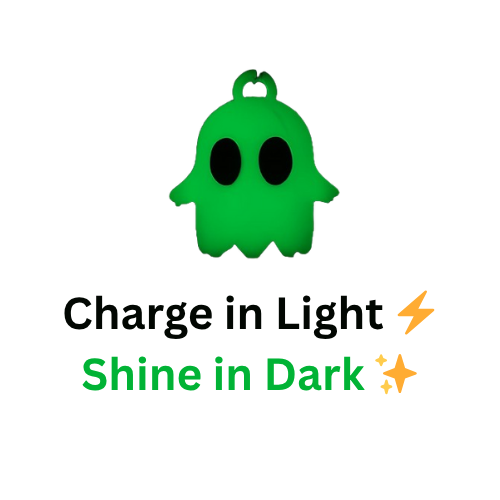 glow in the dark ghost keychain
