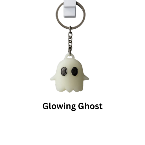 glow in the dark ghost keychain